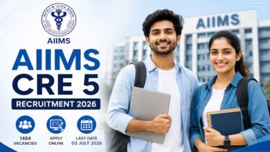AIIMS CRE 5 Recruitment 2026 Notification Out for 1484 Vacancies