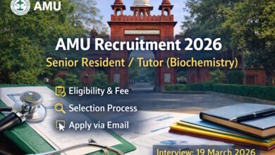 AMU Recruitment 2026 Teacher