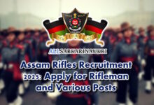 Assam Rifles Recruitment 2025 Apply for Rifleman and Various Posts