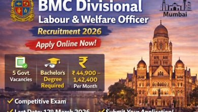 BMC Divisional Labour and Welfare Officer Recruitment 2026