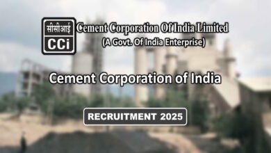 Cement Corporation of India Recruitment 2025