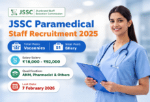 JSSC Paramedical Staff recruitment 2025
