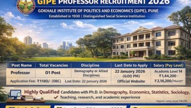 GIPE Professor Recruitment 2026 – Apply Online for Professor Post in Pune