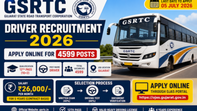 GSRTC driver recruitment announcement 2026