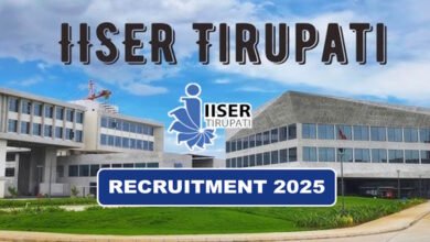 IISER Tirupati Recruitment 2025