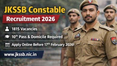 JKSSB Constable Recruitment 2026