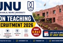 JNU Non Teaching Recruitment 2026