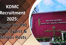 KDMC Recruitment 2025 Apply for 490 Clerk-Typist & Various Posts