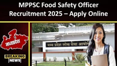 MPPSC Food Safety Officer Recruitment 2025 – Apply Online
