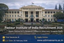 Pasteur Institute of India Recruitment 2026