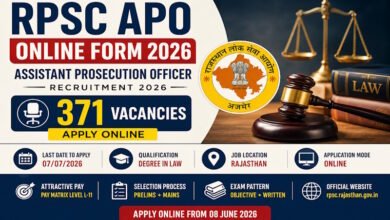 RPSC APO recruitment 2026 poster