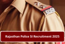Rajasthan Police SI Recruitment 2025 – Apply Online for 1015 Sub Inspector Posts