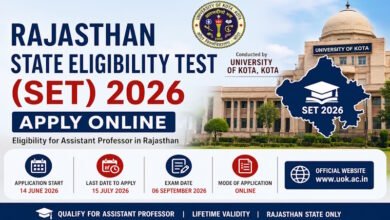 Rajasthan SET 2026 exam announcement