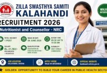 Recruitment opportunity in Kalahandi 2026