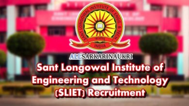 SLIET Recruitment 2025 Apply for Deputy Registrar and Medical Officer Female Posts
