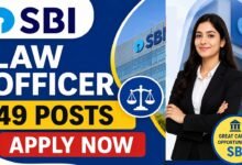 SBI Recruitment 2026: Apply Online for 49 Assistant Manager (Law) & Deputy Manager (Law) Posts