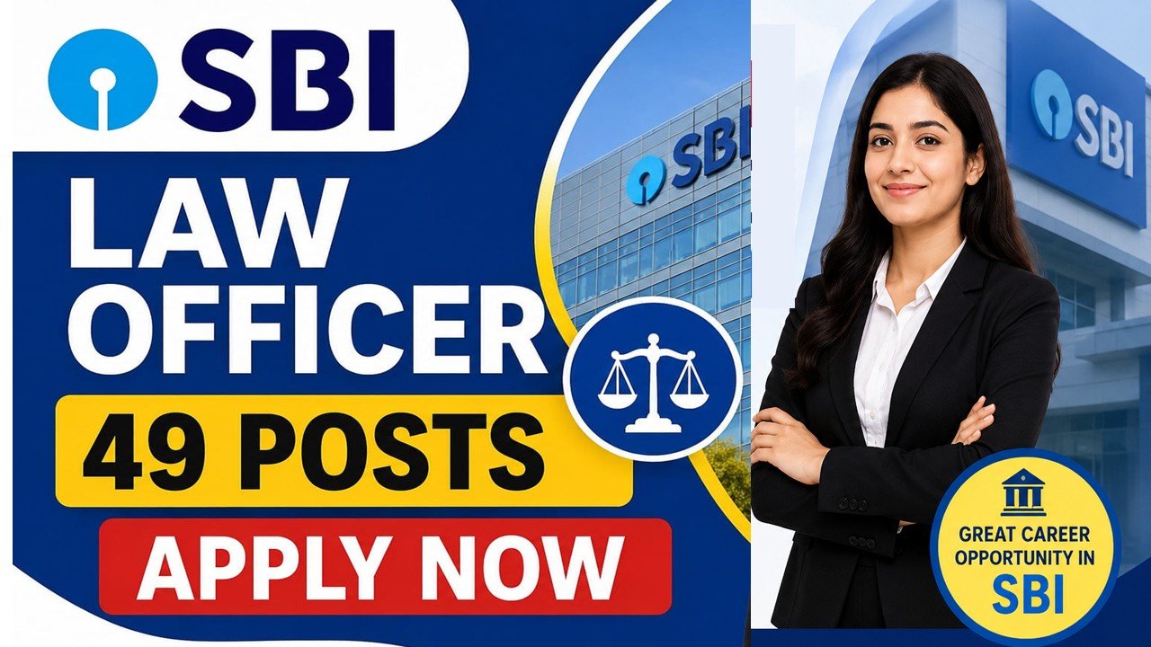 SBI Recruitment 2026: Apply Online for 49 Assistant Manager (Law) & Deputy Manager (Law) Posts