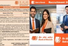 Bank of Baroda Chief Technology Officer (CTO) Recruitment 2026 – Apply Online