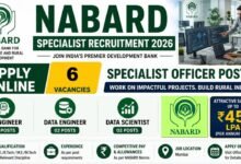 NABARD Jobs 2026: Apply Online for Data Architect, Application Architect and Other Specialist Posts
